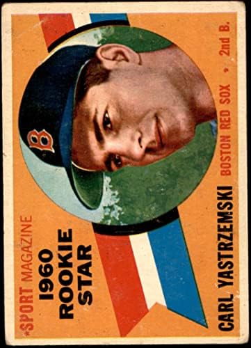 1960 Topps 148 Çaylak Yıldız Carl Yastrzemski Boston Red Sox (Beyzbol Kartı) İYİ Red Sox