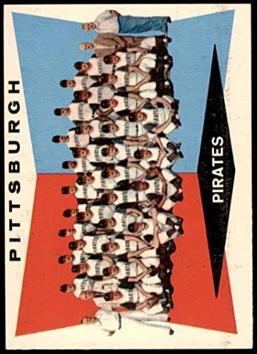 1960 Topps 484 Korsanlar Takım Kontrol Listesi Pittsburgh Korsanları (Beyzbol Kartı) NM Korsanları