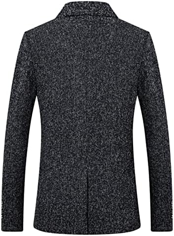 Erkek Klasik Tüvit Takım Elbise Ceket Kontrol Özel Fit Blazer erkek Rahat Düzenli Fit Blazers Smokin Takım Elbise
