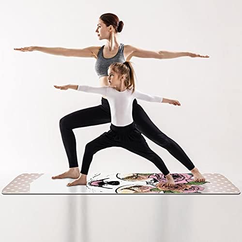 Siebzeh Welsh Corgi Köpek Premium Kalın Yoga Mat Çevre Dostu Kauçuk Sağlık ve Fitness Kaymaz Mat Her Türlü Egzersiz