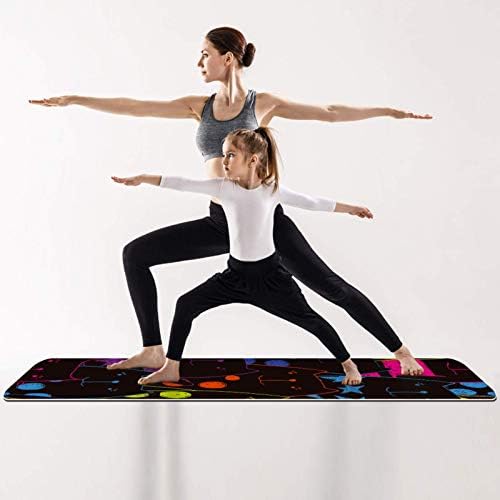 Siebzeh 7 Premium Kalın Yoga Mat Çevre Dostu Kauçuk Sağlık ve Fitness Kaymaz Mat Her Türlü Egzersiz Yoga ve Pilates