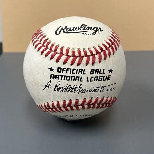 Tommy Holmes Boston Braves, B & E Hologram İmzalı Beyzbol Toplarıyla ONL Beyzbol Otomobilini İmzaladı