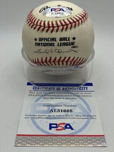 Eddie Mathews Braves İmzalı İmza Resmi MLB Beyzbol PSA DNA'sı * 68 İmzalı Beyzbol Topları