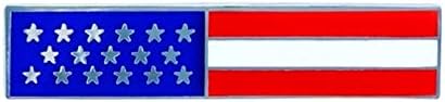 Polis Memuru İtfaiyeci ABD ABD Amerikan Bayrağı Unifom Madalya Pin Bar Gümüş