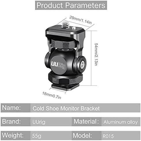 CSYANXİNG SLR kamera monitörü Standı Ayarlanabilir Genişleme Monitör Dağı Soğuk Ayakkabı ile 1/4 Vida Kamera için