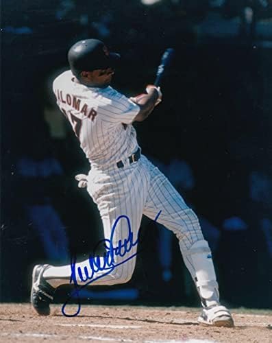 SANDY ALOMAR JR SAN DİEGO PADRES EYLEMİ İMZALANDI 8x10-İmzalı MLB Fotoğrafları