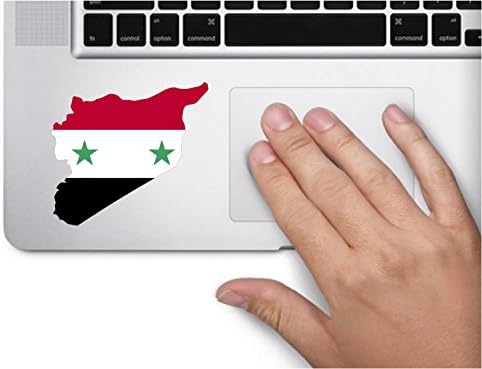Suriye İçinde Bayrak ile harita 3x4 inç Sticker Çıkartma kalıp Kesim Vinil Yapımı ve abd'de Sevk