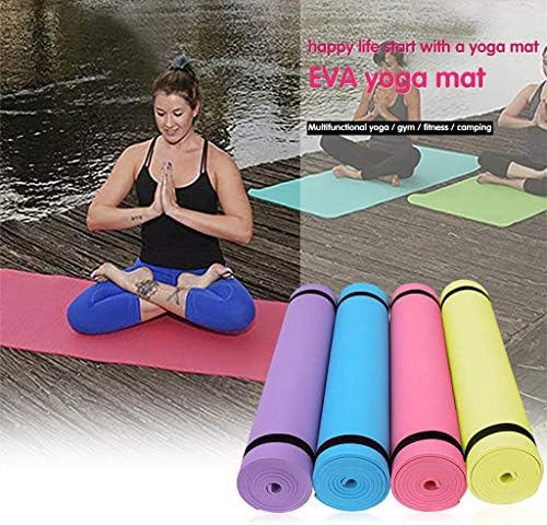 GLVSZ Yoga Mat-Klasik 4MM Yoga Mat Çevre Dostu Kaymaz Spor egzersiz matı Egzersiz Mat Yoga, Pilates ve Zemin Egzersizleri