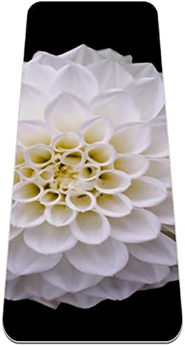 Siebzeh Beyaz Çiçekler Premium Kalın Yoga Mat Çevre Dostu Kauçuk Sağlık ve Fitness Kaymaz Mat Her Türlü Egzersiz Yoga