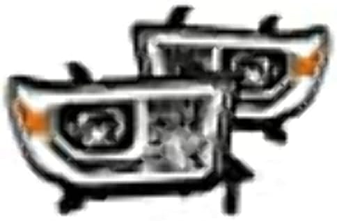 AlphaRex (880786) 07-13 Toyota Tundra PRO Serisi Projektör Farları Tahta Stili Krom w / Aktivasyon ışığı