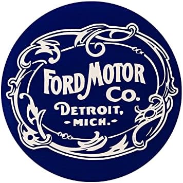 Ford Motor Company Detroit Michigan 1903 Logo vinil yapışkan-4 Yuvarlak
