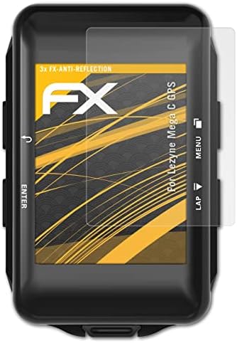atFoliX Ekran Koruyucu ile Uyumlu Lezyne Mega C GPS Ekran Koruyucu Film, Yansıma Önleyici ve Şok Emici FX Koruyucu