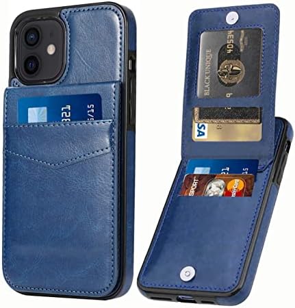Seabaras iPhone 11 Cüzdan Kılıf için Kredi kartı tutucu ile Kadın Erkek PU deri cüzdan iPhone için kılıf 11 Durumda