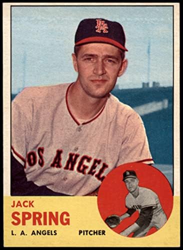 1963 Topps Beyzbol 572 Jack Spring Yüksek Sayı Mükemmel (10 üzerinden 5) tarafından Mickeys Kartları