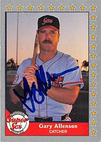 İmza Deposu 587033 Gary Allenson İmzalı Beyzbol Kartı-1990 Pasifik Büyükler Ligi No. 41-Winter Haven Super Sox