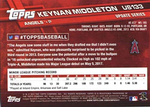 2017 Güncelleme US133 Keynan Middleton RC Melekler Beyzbol