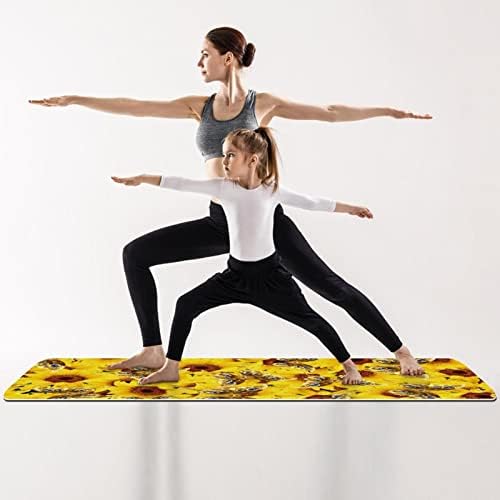 Yoga Matı, Evde Egzersiz için Yoga Paspasları, Egzersiz Matı, Egzersiz Paspasları, Pilates Matı, Papatya Çiçeği ve