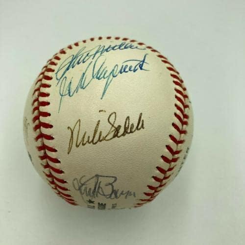 Willie Mays San Francisco Giants Efsaneleri Çok İmzalı NL Beyzbol JSA ORTAK İmzalı Beyzbol Topları