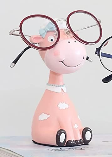 ESOUT Hayvan Gözlük Tutucu, sergileme rafı Masaüstü Dekorasyon-Pet Tasarım Dekoratif Gözlük Aksesuarları (Renk : Pembe)