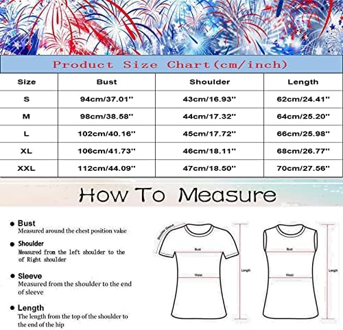 4th Temmuz Gömlek Tankı Üstleri Kadınlar için ABD Bayrağı Yaz Casual Kolsuz Gömlek Vatansever Yıldız Çizgili Spor