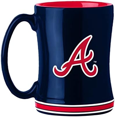 Logo Markaları 503-C14RM: Atlanta Braves 14oz Kabartma Kupa
