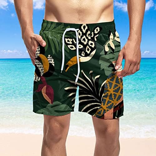 MIASHUI Erkek Kurulu Şort Boyutu 33 erkek Yaz Baskılı Plaj Kısa Rahat Gevşek Moda Şort Gevşek Urgan Uzun Erkekler
