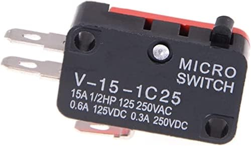 Mikro Anahtarları 5 adet / grup 250 V 16A Mikrodalga Fırın Kapı Arcade Kiraz Push Button SPDT 1 NO 1 NC Mikro Anahtarı