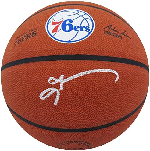 Allen Iverson İmzalı Wilson Philadelphia 76ers Logosu NBA Basketbol - İmzalı Basketbollar