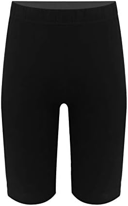 Aııhoo Çocuk Kız Siyah Sıkı Elastik Bel Spor Şort Bale Dans Jimnastik Iç Çamaşırı Beş Sent Pantolon