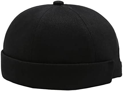 Gogobear Brimless Nakış Şapka Bere Kap Işçi Retro Haddelenmiş Manşet Ayarlanabilir Kap Erkekler ve Kadınlar ıçin