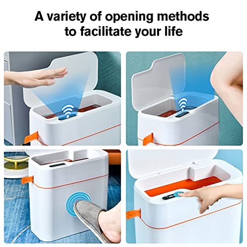 NUPART 18L Otomatik Paketleme Akıllı çöp tenekesi sensörlü çöp tenekesi Mutfak Banyo Su Geçirmez Büyük Kapasiteli
