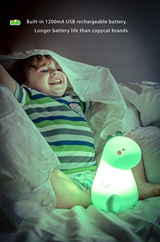 REXY Dinozor Gece Lambası Erkek ve Kız Çocuklar için-Dinozor Odası Dekoru Erkek Çocuklar için Gece Lambası Bebek Gece