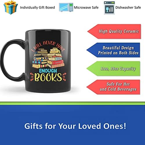 Kitap Severler İçin hediyeler Kadınlar İçin Hediye, Kitap Sevgilisi Kahve Kupa 11 Oz, Doğum Günü, Okumayı Seven İnsanlar