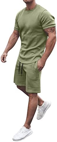 Erkek Yaz 2 Parça Set Şort Plaj yazlık gömlek 2 Parça Setleri Pantolon ve Kısa Kollu erkek Slim Fit koşu elbisesi
