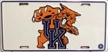 Kentucky Üniversitesi Wildcats Collegiate Kabartmalı Metal Yenilik Plaka Etiketi İşareti 2082