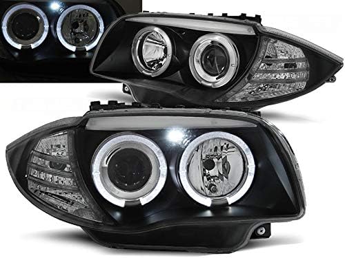V-MAXZONE PARTSHeadlights VR - 1198 ön ışıkları araba lambaları far sürücü Ve yolcu yan Set far Melek gözler Siyah