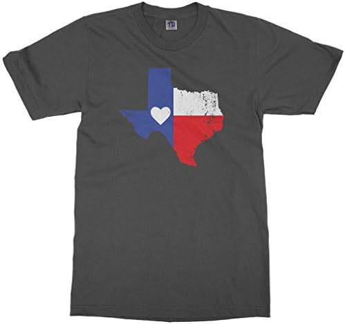 Threadrock Çocuklar Texas Eyalet Bayrağı Kalp Yürümeye Başlayan T-Shirt