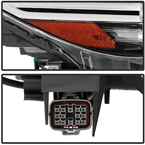 [2017-2021 Mazda CX-5 AFS Adaptif LED Modelleri] Yolcu Tarafı Siyah Çerçeve OE Tarzı LED DRL Projektör Far Konut Sağ