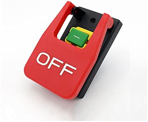 TIOYW Off-On Kırmızı Kapak Acil Durdurma basmalı düğme anahtarı 16A Güç Kapalı / Düşük Gerilim Koruma Elektromanyetik