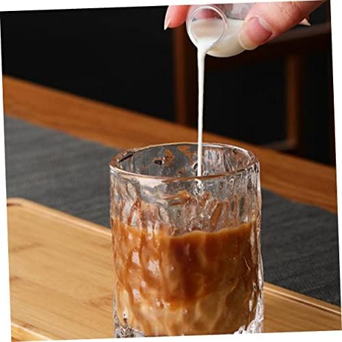 Luxshıny 1 PC Mini süt kupası Cam Sürahi Kahve Kreması Kahve Espresso Barista Ölçüm Sürahi Sos Hizmet Tekne Baharat