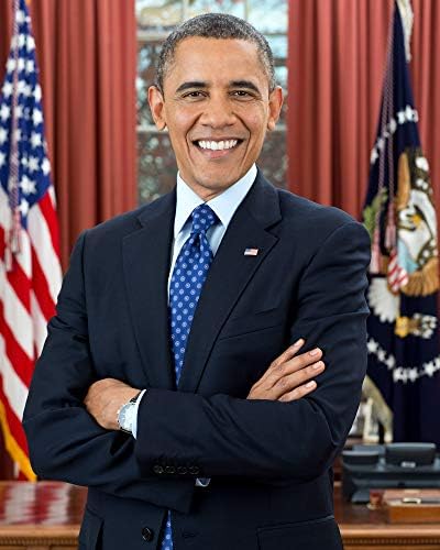 Barack Obama Fotoğrafı-2012'den Kalma Tarihi Sanat Eseri-ABD Başkanı Portresi - (8 x 10) - Parlak