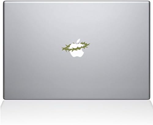 Çıkartma Gurusu 0187-MAC-15X-G Dikenli Taç Çıkartma Vinil Çıkartması, 15 MacBook Pro ( ve Daha Yeni), Altın