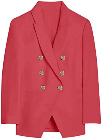 Balakıe Blazer Ceketler Kadınlar için Temel Hafif Dış Giyim Düğme Aşağı Ceket Yaz Moda Blazer Takım Elbise