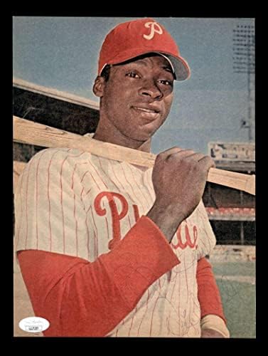 Richie Dick Allen JSA Coa İmzalı 8x10 Vintage 1960'ların Fotoğraf İmzası-İmzalı MLB Fotoğrafları