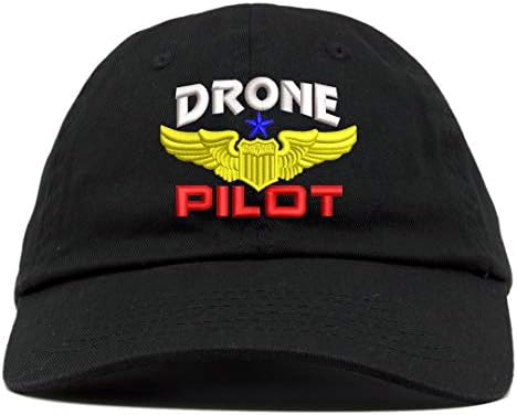 Üst Düzey Giyim Drone Pilot Havacılık Kanat İşlemeli Yumuşak Taç geniş şapka