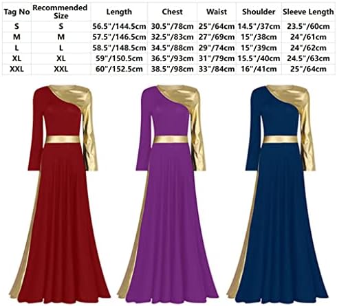 Elbiseler Dans Elbise Moda Uzun Kollu Metalik Şarkıcılar Ibadet Kostüm Lirik Sahne Performansı Giyim (Renk: D, Boyutu: