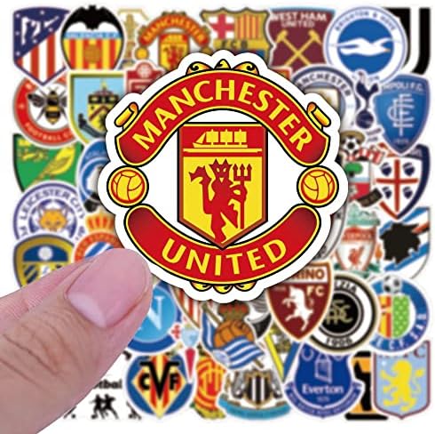 Futbol Takımı Kulübü Çıkartmaları / 100 Adet Futbol Taraftarları Logosu Spor Çıkartmaları Su Şişesi için Su Geçirmez