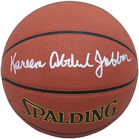Kareem Abdul-Jabbar İmzalı (Tam İsim İmzası) İç/Dış Mekan NBA Basketbolu-İmzalı Basketbollar