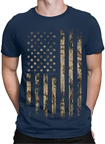 Bmısegm Yaz Erkek T Shirt Erkek Bağımsızlık Günü Bayrağı Moda Rahat Yumuşak ve Rahat Kaplumbağa Boyun T Shirt