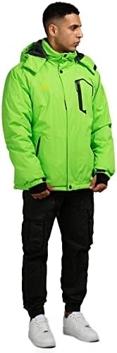 CorBuyıt Kayak kapüşonlu ceket Erkekler için Su Geçirmez Kar Kış Ceket